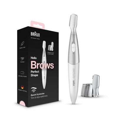 Braun Mini Precision Eyebrow Trimmer, FG1106, White
