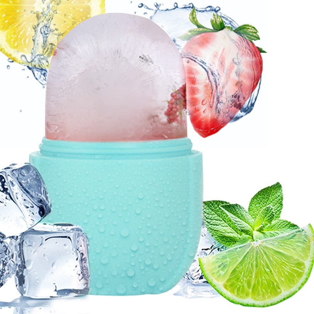 Ice Roller,Ice Face Rollers, Shrink Pores, Brighten Skin, Remove Puffiness, Reduce Fine Lines, Make Skin Firm and ElasticFacial and Eye Grooming Tools Green