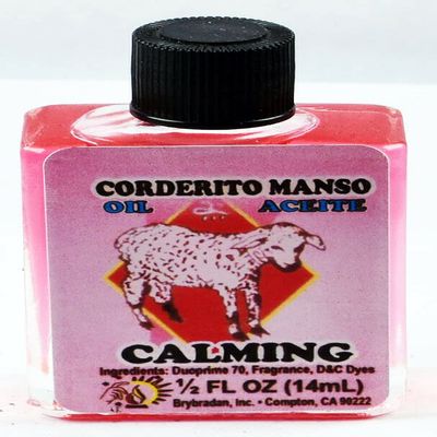 1 PC BRYBRADAN Calming Spiritual Oil ACEITE ESPIRITUAL CORDERITO MANSO -1/2 FL OZ 14.7ML