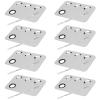 JAPCHET 8 PCS Mixing Makeup Palettes, 3-Well Makeup Palette Mixer Tray, Stainless Steel Cosmetic Palette with 8 PCS Spatula Tool, Multipurpose Makeup Applicators for Nail-Art, Cosmetic, Pigment view 1