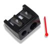 MTIER Eye & Lip Cosmetic Pencil Sharpener Le Deux, Precision & Mess-Free, Convenient, Essential Tool, Easy To Clean, Travel-Friendly, Compact, Stainless-Steel Blade view 3