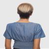 VANESSA Slim Lite Fashion Wigs Short Length Straight Style with Bang Heat Wave Synthetic Hair Wig - SLB SIX (SP1B/530) view 3