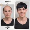 Creamily Mens Black Wigs Short Human Hair Wig Straight Layered Natural Full Hair Replacement Wigs for Men Daily Wear Wig view 4