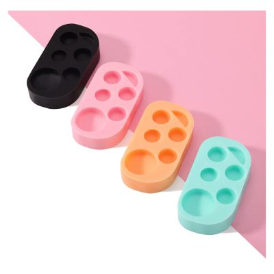Lash Lift Pallet Multifunction Eyelash Lifting T-inting Tool, 4 Color Container For Eyelash Extension Work, Professional Silicone Plate With Comfortable Feeling - More 2000 Applications