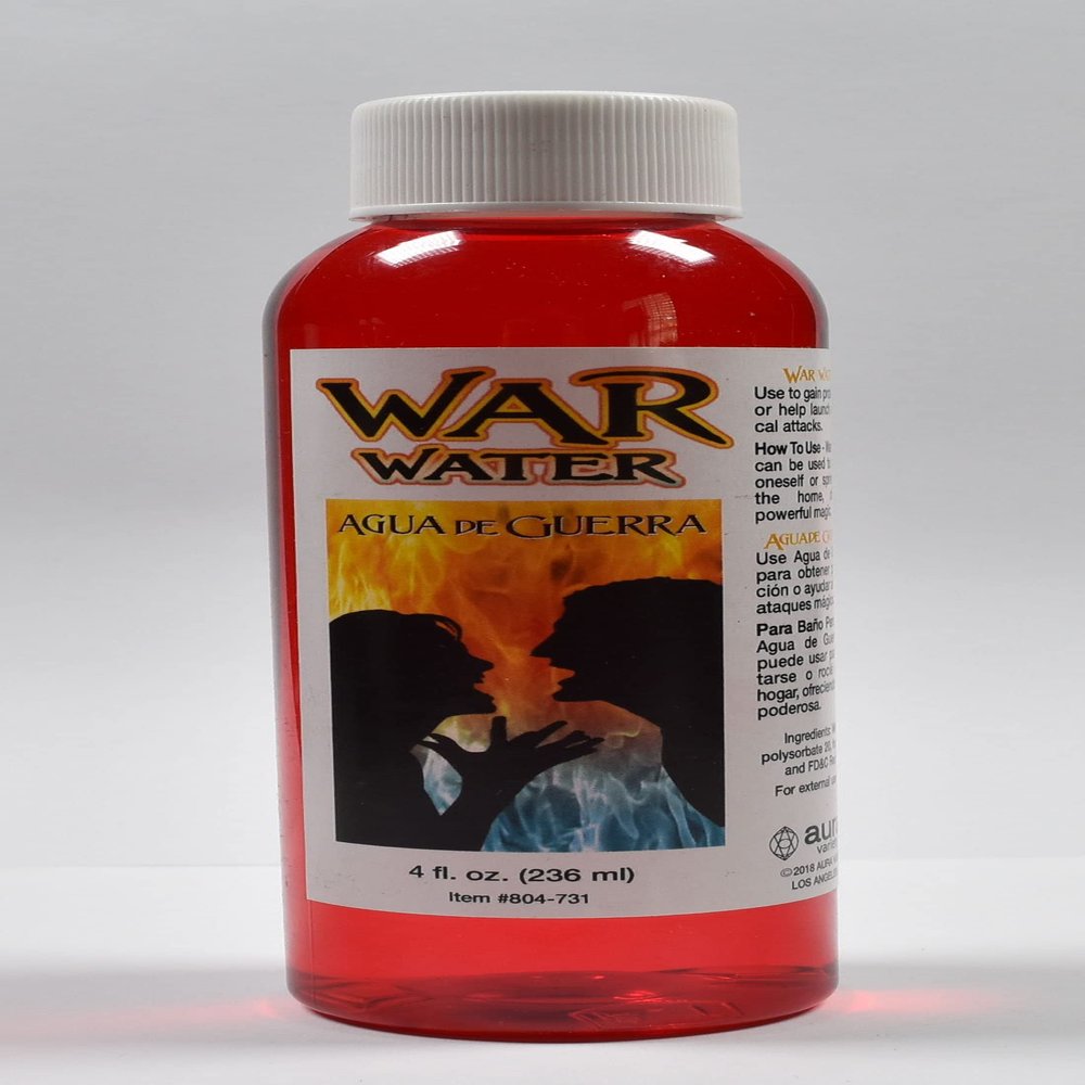 6 PCS AURA SPIRITUAL WAR WATER - AGUA ESPIRITUAL GUERRA 4 FL.OZ.