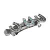 1928 Jewelry Triple Lucky Horseshoe Turquoise European Crystal 1.74 Inch Hair Barrette Clip, (1 Pcs), Equestrian Jewellery For Women view 1