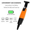 Men's Shaver, Electric Shaver for Men Rechargeable Beard Trimer Waterproof Razor Professional Hair Shaving Machine Grooming Women Shaver Blade (Color : Orange with Box) view 3