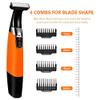 Men's Shaver, Electric Shaver for Men Rechargeable Beard Trimer Waterproof Razor Professional Hair Shaving Machine Grooming Women Shaver Blade (Color : Orange with Box) view 4