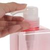 2Pcs 650Ml Pink Refillable Square Pump Bottles for Shampoo Conditioner Body Wash and Hand Soap Dispenser Portable Lotion Container for Home and Hotel Use view 2