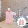 2Pcs 650Ml Pink Refillable Square Pump Bottles for Shampoo Conditioner Body Wash and Hand Soap Dispenser Portable Lotion Container for Home and Hotel Use view 4
