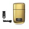 Men's Shaver, Pro metal housing hair electric shaver for men rechargeable head electric razor facial beard shaving machine tool for blads (Color : Gold) view 1