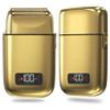 Men's Shaver, Pro metal housing hair electric shaver for men rechargeable head electric razor facial beard shaving machine tool for blads (Color : Gold) view 2