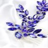 Brihasory Blue Wedding Hair Accessories for Brides Romantic Bridal Hair Combs for Women Accessories Handmade Rhinestones Bridesmaid Gifts view 2