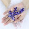 Brihasory Blue Wedding Hair Accessories for Brides Romantic Bridal Hair Combs for Women Accessories Handmade Rhinestones Bridesmaid Gifts view 3