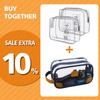 Lermende Clear Toiletry Bag TSA Approved Travel Carry On Airport Airline Compliant Bag Quart Sized 3-1-1 Kit Luggage Pouch view 1
