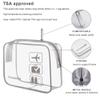 Lermende Clear Toiletry Bag TSA Approved Travel Carry On Airport Airline Compliant Bag Quart Sized 3-1-1 Kit Luggage Pouch view 3