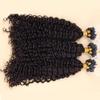 100g Per Pack Deep Curly Micro Loop Hair Extensions Human Hair for Women Natural Black Loop Ring Hair Extensions 100% Real Human Hair 1g/Strand 10 Inch view 3