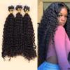 100g Per Pack Deep Curly Micro Loop Hair Extensions Human Hair for Women Natural Black Loop Ring Hair Extensions 100% Real Human Hair 1g/Strand 24 Inch view 1