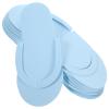 Beavorty 12 Pairs Pedicure Slippers - Foam Flip Flops, Disposable, Foldable, Anti-Slip for Guests, Salon, Nail, Foot (Random Color) view 1