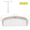 Lixada Titanium Hair & Beard Comb, Anti-Static, Heat-Resistant, Pocket Size, Silver, Unisex view 3