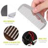 Lixada Titanium Hair & Beard Comb, Anti-Static, Heat-Resistant, Pocket Size, Silver, Unisex view 4