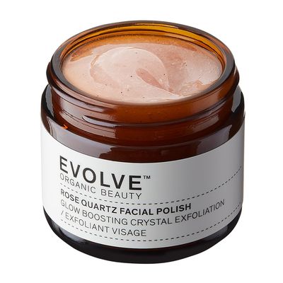 Evolve Organic Beauty - Natural Rose Quartz Facial Polish | Small-Batch, Vegan Clean Beauty (2 oz | 60 mL) Packaging May Vary