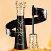 4D Silk Fiber Lash Mascara Waterproof, Liquid Lash Extension Crown Mascara Black Volume and Length, Long Lasting, Thickening & Lengthening, All Day Full, Long, Thick, Smudge-Proof Eyelashes view 2