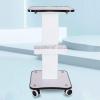 Beauty Salon Trolley Cart, Salon Rolling Tray White Storage Spa Cart with 4 Locking Wheels, Instrument Tray, Mobile Salon Spa Service, 27"x15"x13"(Max Load 40kg/88lbs) view 1