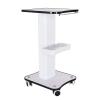 Beauty Salon Trolley Cart, Salon Rolling Tray White Storage Spa Cart with 4 Locking Wheels, Instrument Tray, Mobile Salon Spa Service, 27"x15"x13"(Max Load 40kg/88lbs) view 3