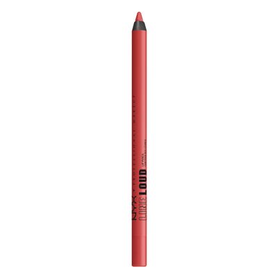 NYX PROFESSIONAL MAKEUP Line Loud Lip Liner, Longwear and Pigmented Lip Pencil with Jojoba Oil & Vitamin E - Rebel Red (Warm Red)