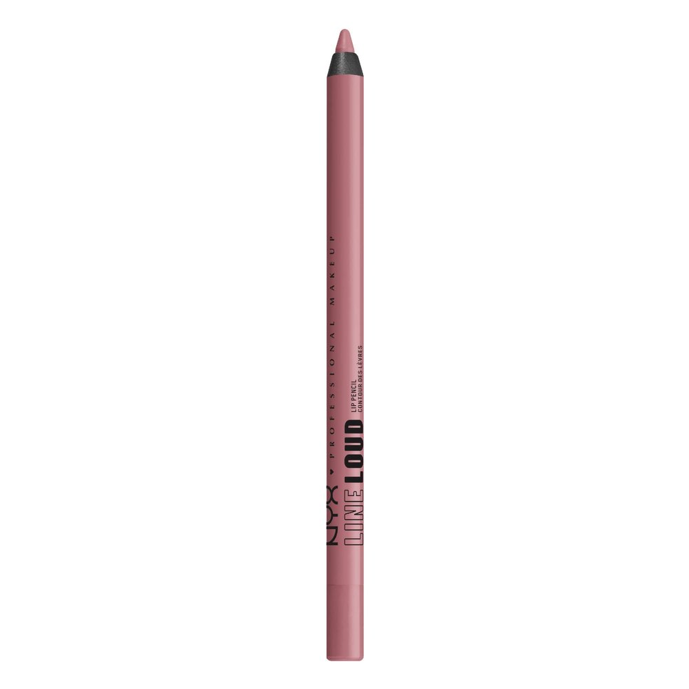 NYX Professional Makeup Line Loud Lip Liner, Longwear and Pigmented Lip Pencil with Jojoba Oil & Vitamin E - Fierce Flirt (Light Mauve Pink)