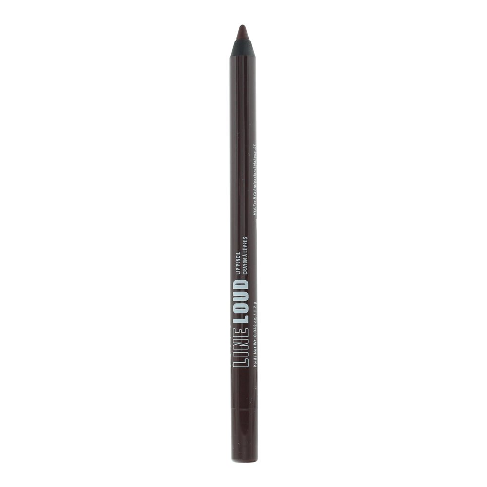 NYX PROFESSIONAL MAKEUP Line Loud Lip Liner, Longwear and Pigmented Lip Pencil with Jojoba Oil & Vitamin E - Rebel Kind (Chocolate Brown)