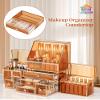Youdepot Extra Large Makeup Organizer, Glass Cosmetic Storage with Drawers, Stackable Makeup and Jewelry Organizer for Vanity Table, Bathroom Countertop, Skincare, Lipsticks, Perfume, Brushes view 2