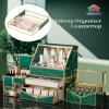 Youdepot Extra Large Makeup Organizer, Glass Cosmetic Storage with Drawers, Stackable Makeup and Jewelry Organizer for Vanity Table, Bathroom Countertop, Skincare, Lipsticks, Perfume, Brushes view 2