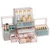 Youdepot Large Makeup Organizer, Glass Cosmetic Storage with Drawers, Stackable Makeup and Jewelry Organizer for Vanity Table, Bathroom Countertop, Skincare, Lipsticks, Perfume, Brushes view 1