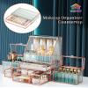 Youdepot Large Makeup Organizer, Glass Cosmetic Storage with Drawers, Stackable Makeup and Jewelry Organizer for Vanity Table, Bathroom Countertop, Skincare, Lipsticks, Perfume, Brushes view 2