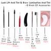 Lash Lift And T-i-n-t Tools, Lash Lifting Supplies, Brow Lamination Brushes, DIY Eyelash Perm Accessories At Home, Portable Brush Kit With Eye Pads All in one Individual 5 packs For Professional Use view 2