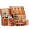 Youdepot Glass Makeup Storage for Vanity and Bathroom Countertop  Large Cosmetic Display Case and Skincare Storage Solution view 1