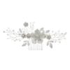 KALLORY Elegant Flower Hair Comb for Bride Lightweight Wedding Headpiece Accessory for Special Occasions and Celebrations view 1