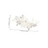 KALLORY Elegant Flower Hair Comb for Bride Lightweight Wedding Headpiece Accessory for Special Occasions and Celebrations view 2