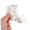 KALLORY Elegant Flower Hair Comb for Bride Lightweight Wedding Headpiece Accessory for Special Occasions and Celebrations view 3
