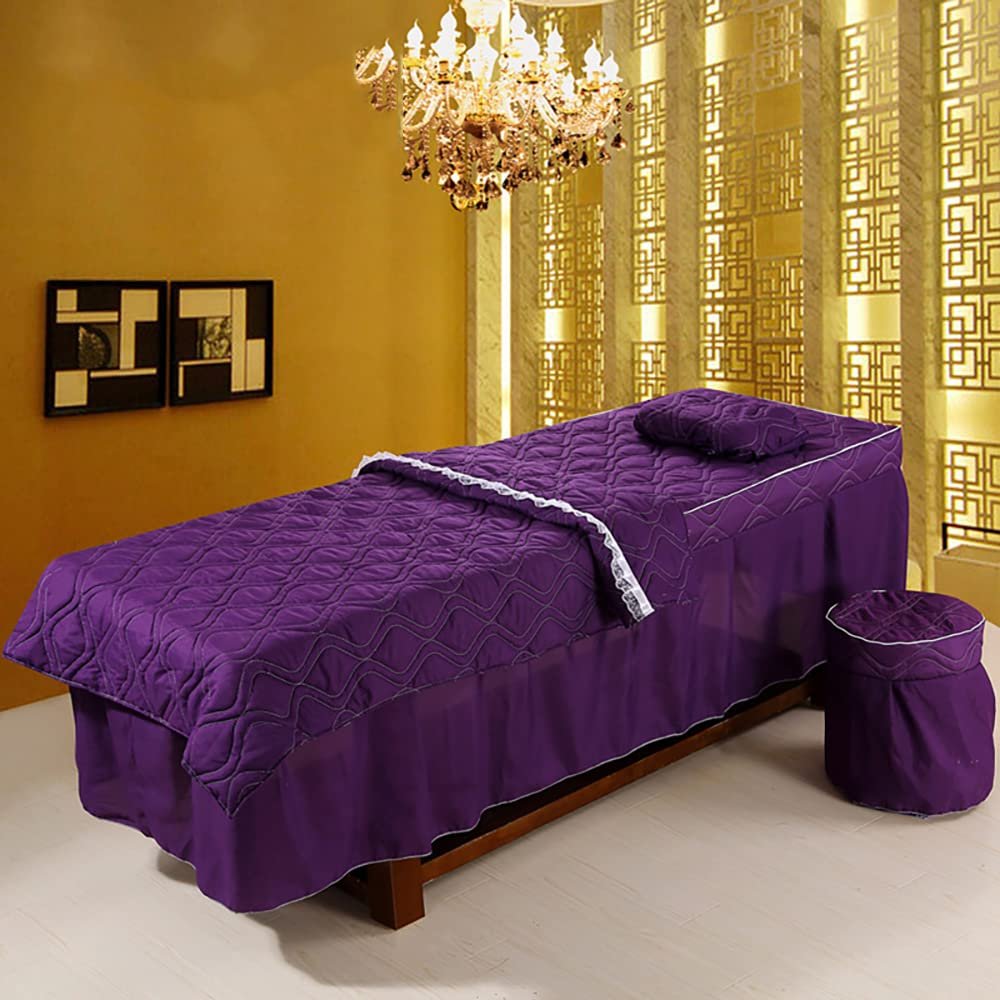 Light Luxury Living Room Bed Sheet for Beauty Salon Modern Easy to Clean Beauty Salon Massage Table Bed Sheet Elegant Living Room Bed Cover for Salon Massage Bed Set Massage Parlor-in The L190xw70cm