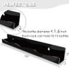 YMVV 15" Nail Polish Rack Wall Mounted Shelf,6 Pack Black Acrylic Organizer Supplies for Nail Techs,Great Display for Salons Retailers view 3