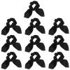SOLUSTRE Elastic Bunny Ear Hair Scrunchies Set Bow Hair Ties Accessory for Women view 1