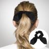 SOLUSTRE Elastic Bunny Ear Hair Scrunchies Set Bow Hair Ties Accessory for Women view 3