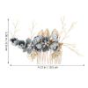 KALLORY 1set u Shape Rhinestone Hair Pins Elegant Bridal Hair Comb for Weddings Accessories for Buns and French Twists view 2