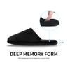 Tlizzz7 3-Pair Luxury Spa Slippers - Cotton Memory Foam Non-slip Closed Toe Washable Slippers for Hotel,Guest,Travel,Bride,Women and Men view 2