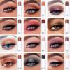 LOKFAR Cream Eye-Shadow Stick, Waterproof Cream Eyeshadow Pen Rotatable Creamy Eye Shadow Pencil Crayon, Matte and Shimmer Eyeshadow Makeup Stick with Sponge Smudger (03# Matte Reddish-brown) view 3