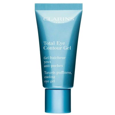 Clarins Total Eye Contour Gel | Cooling Eye Gel | Visibly Reduces Dark Circles and Puffiness | Refreshes, Hydrates and Soothes | Blend Of Natural Ingredients | All Skin Types | 0.6 Ounces