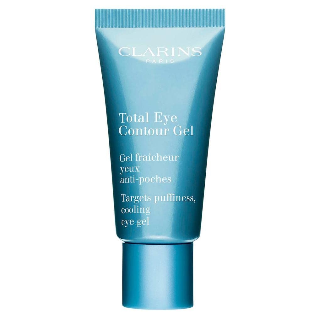 Clarins Total Eye Contour Gel | Cooling Eye Gel | Visibly Reduces Dark Circles and Puffiness | Refreshes, Hydrates and Soothes | Blend Of Natural Ingredients | All Skin Types | 0.6 Ounces